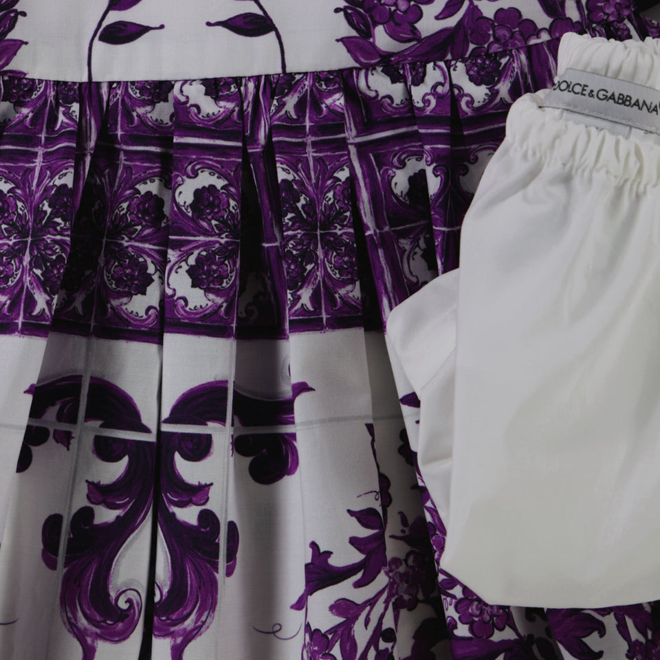 Dolce & Gabbana Bébé Filles Robe Blanc