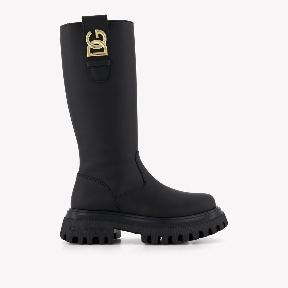 Dolce & Gabbana Ragazze Stivali in Nero