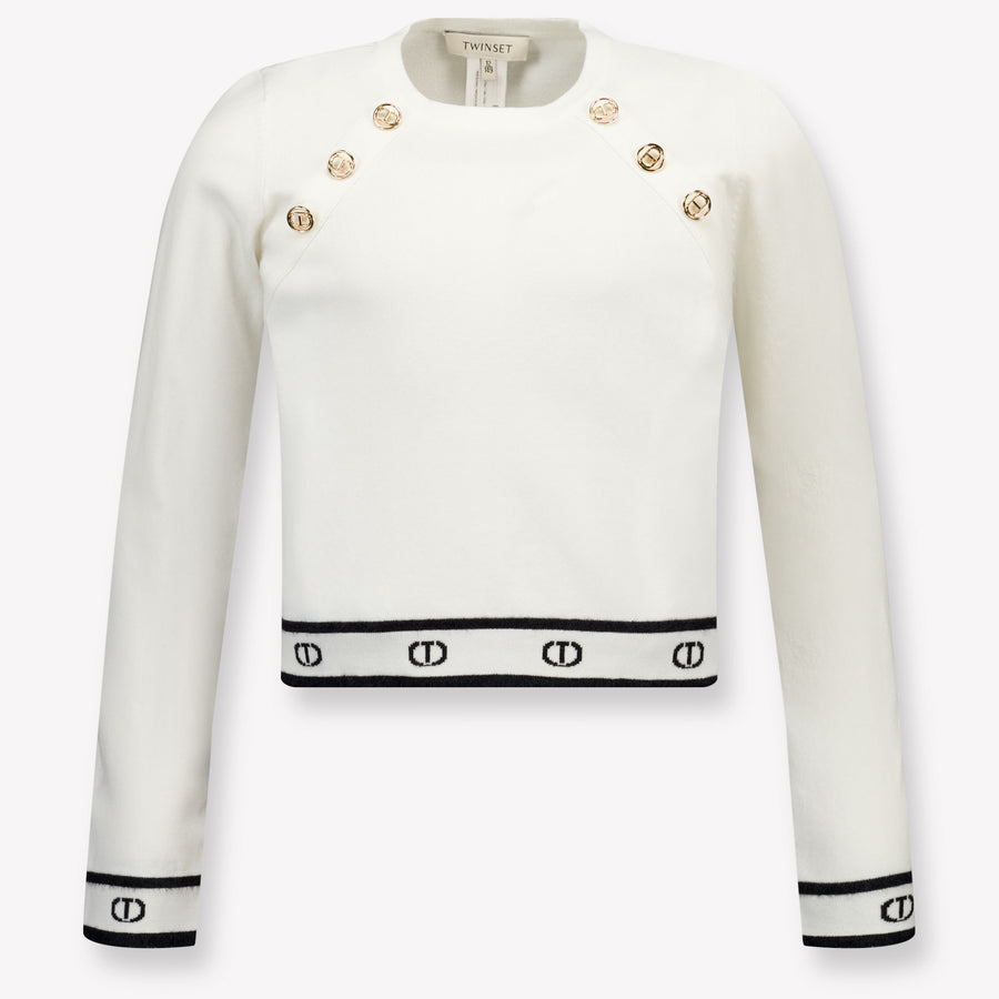 Twinset Kinder Mädchen Pullover Grauweiß