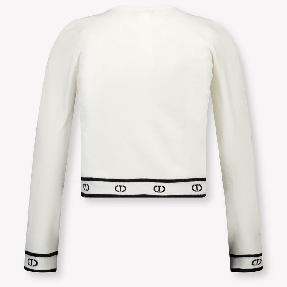Twinset Kinder Meisjes Trui In Off White