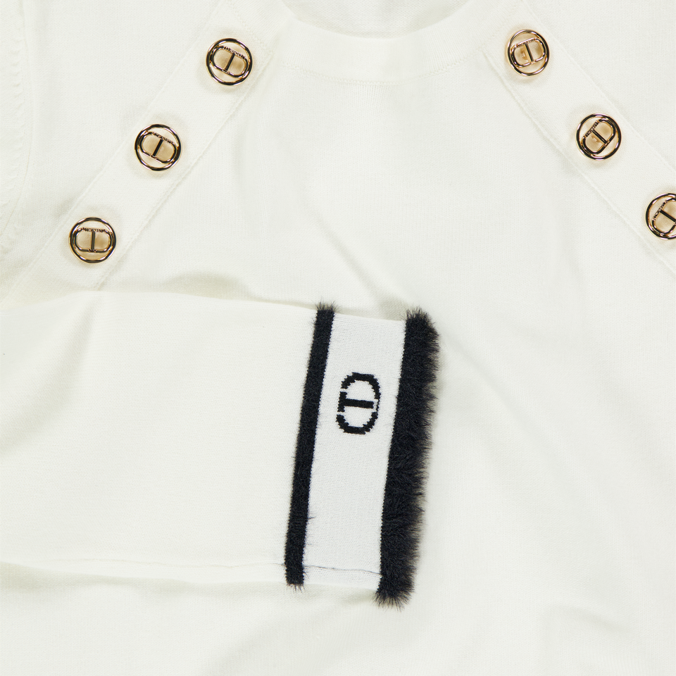 Twinset Kinder Meisjes Trui In Off White