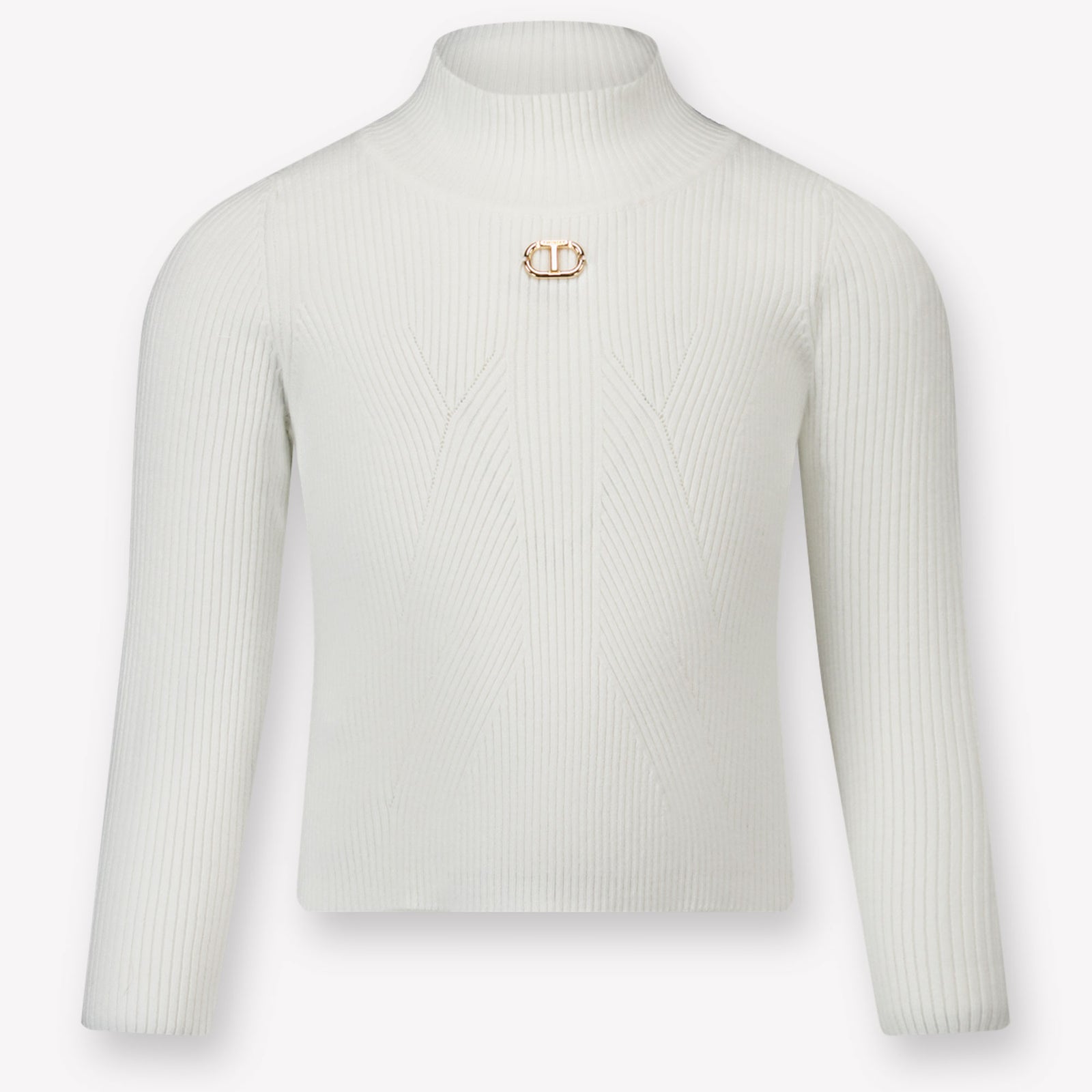 Enfants en jumeaux Filles Pull dans le blanc off