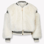 Twinset Kinder Meisjes Faux Fur Jassen In Off White
