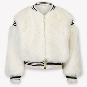 Niños de Twinset Chicas Chaquetas de piel falsa en Blanco Roto