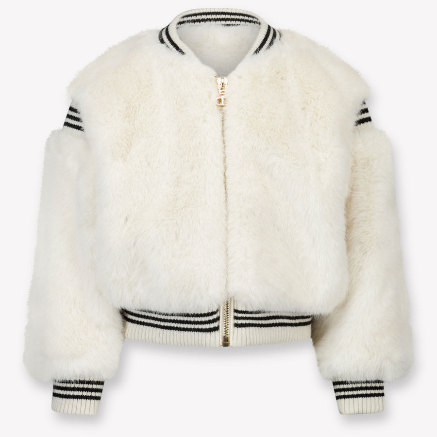 Niños de Twinset Chicas Chaquetas de piel falsa en Blanco Roto
