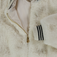 Niños de Twinset Chicas Chaquetas de piel falsa en Blanco Roto