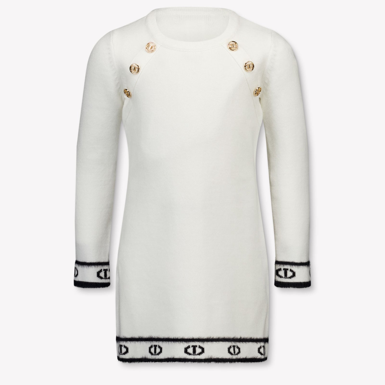 Bambini gemelli Ragazze Vestito Off White