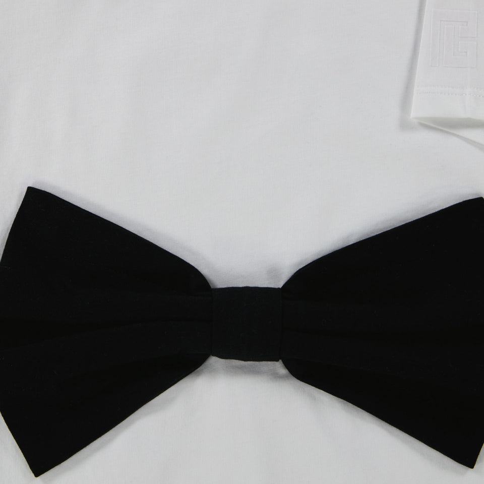 Balmain Enfant Filles T-shirt Blanc