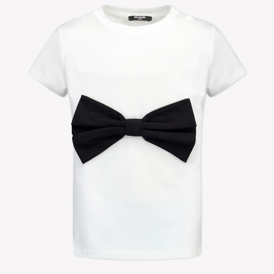 Balmain Enfant Filles T-shirt Blanc