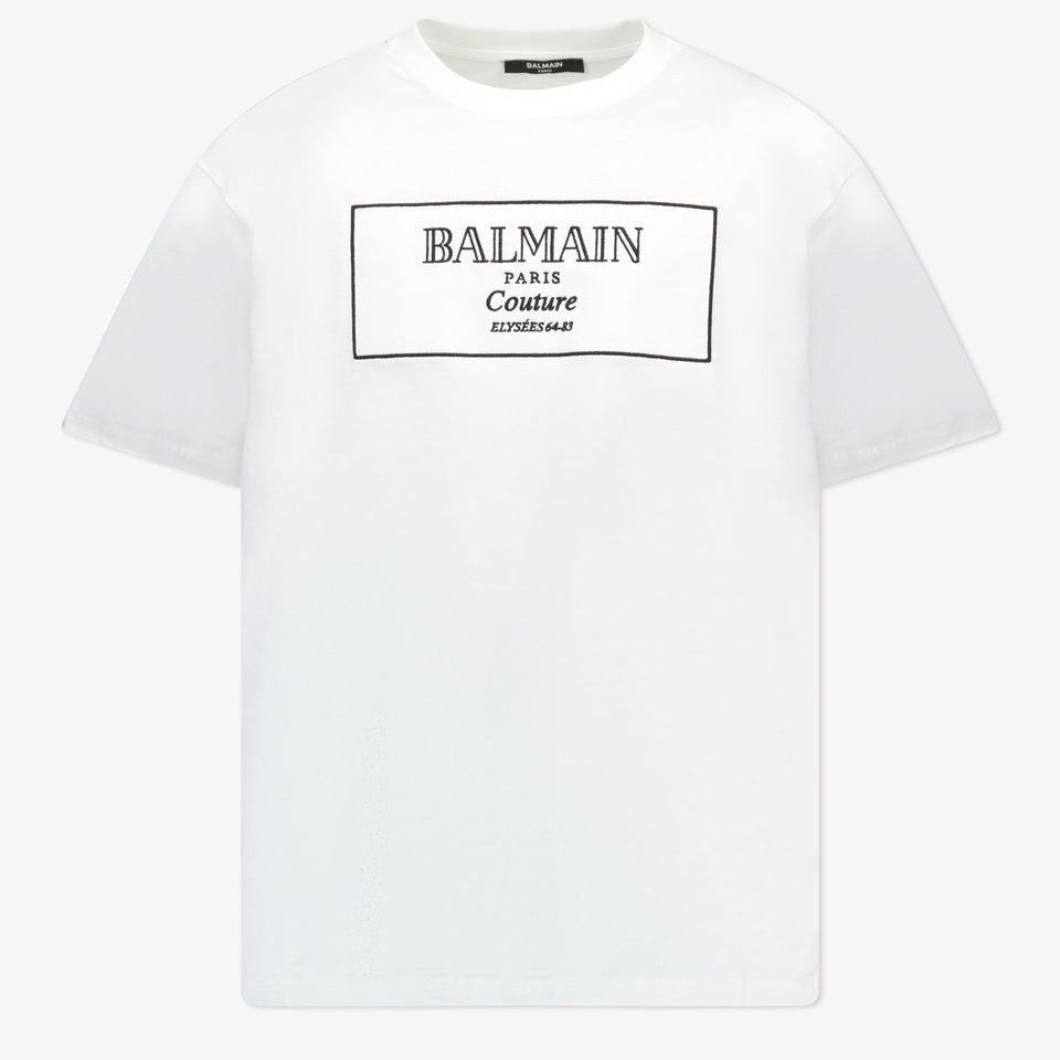 Balmain Enfant Filles T-shirt Blanc