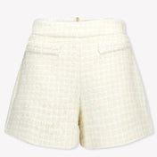 Balmain Niño Chicas Shorts tes Blanco Roto
