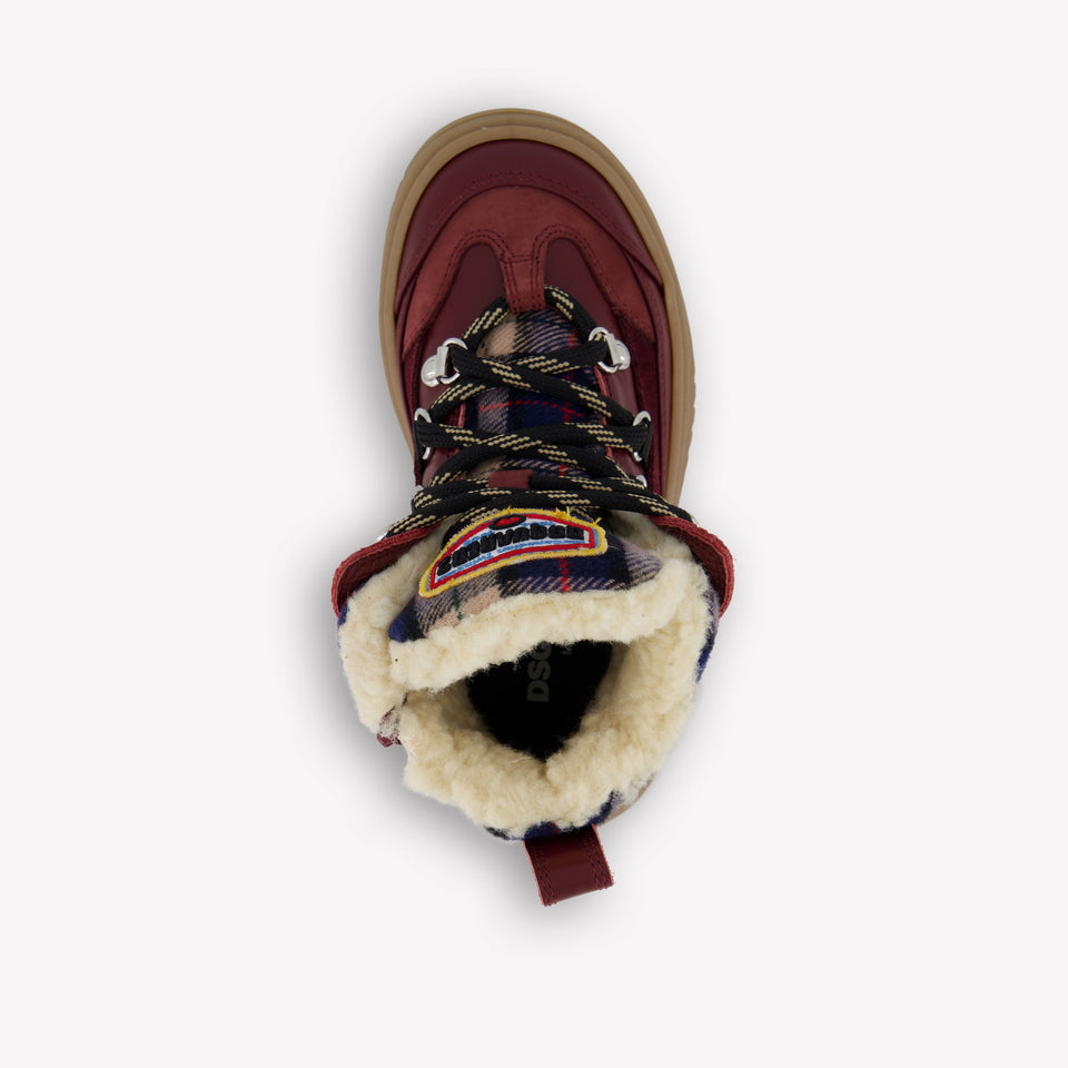 Dsquared2 Unisex Stiefel Bordeaux