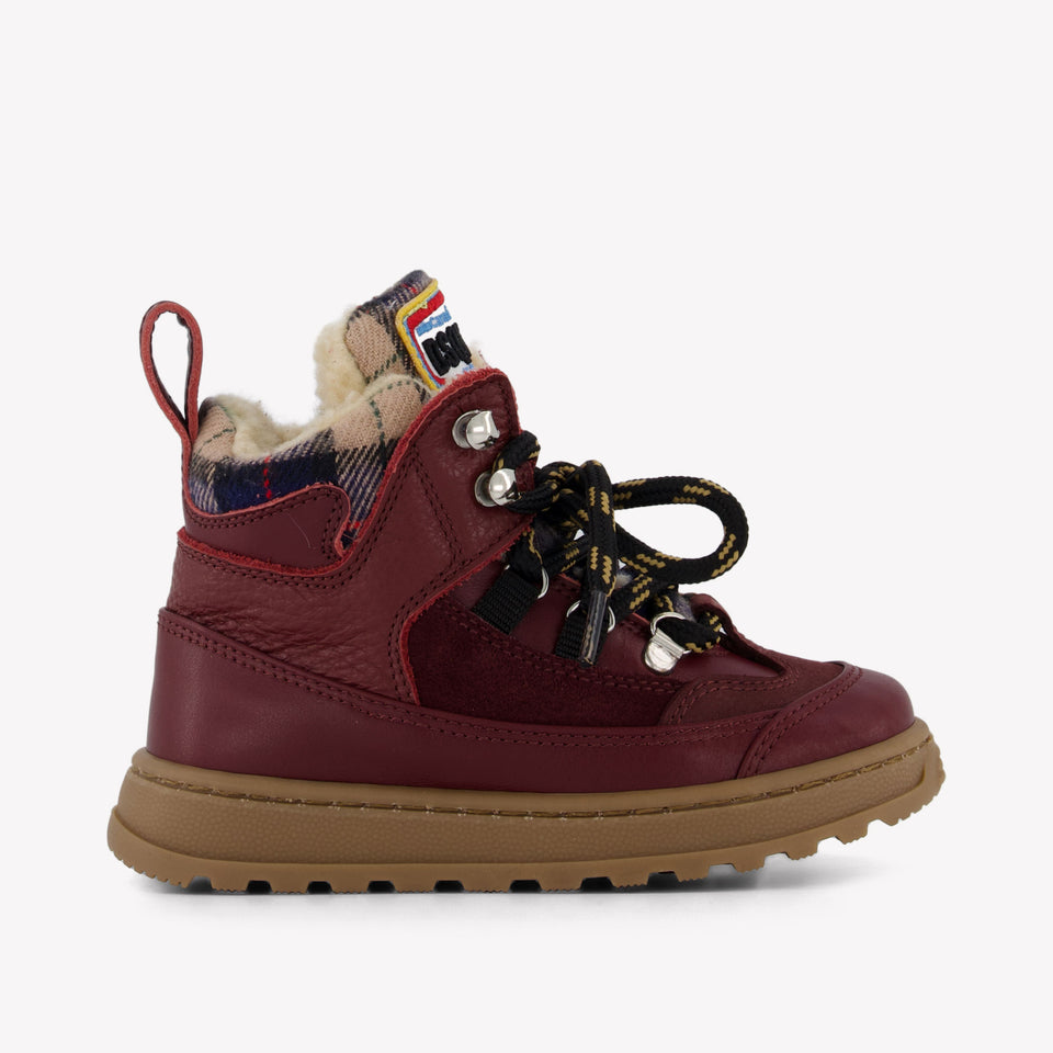 Dsquared2 Unisex Laarzen In Bordeaux