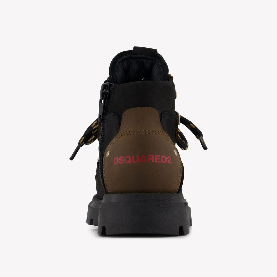 Dsquared2 Unisex Laarzen In Zwart