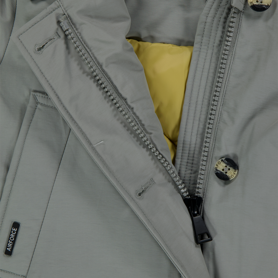 Airforce Enfant Filles Veste d'hiver Gris Clair