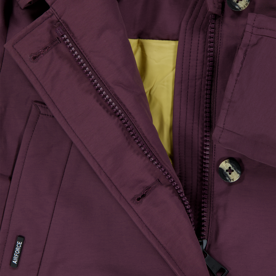 Airforce Kinder Mädchen Winterjacke Bordeaux