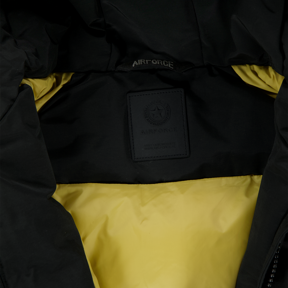 Airforce Niño Chicas Chaqueta de invierno Negro