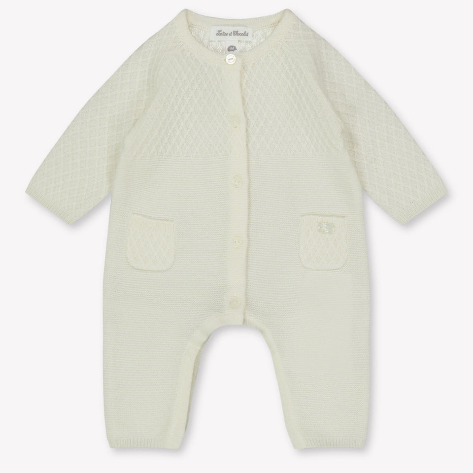 Tartine et Chocolat baby Unisex Tuta in scatola Off White