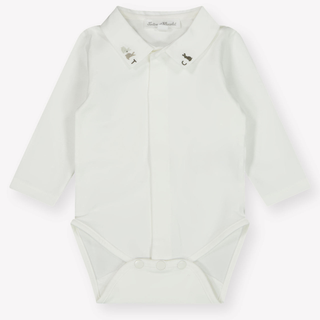 Tartine et chocolaat bébé Garçons Romper en blanc