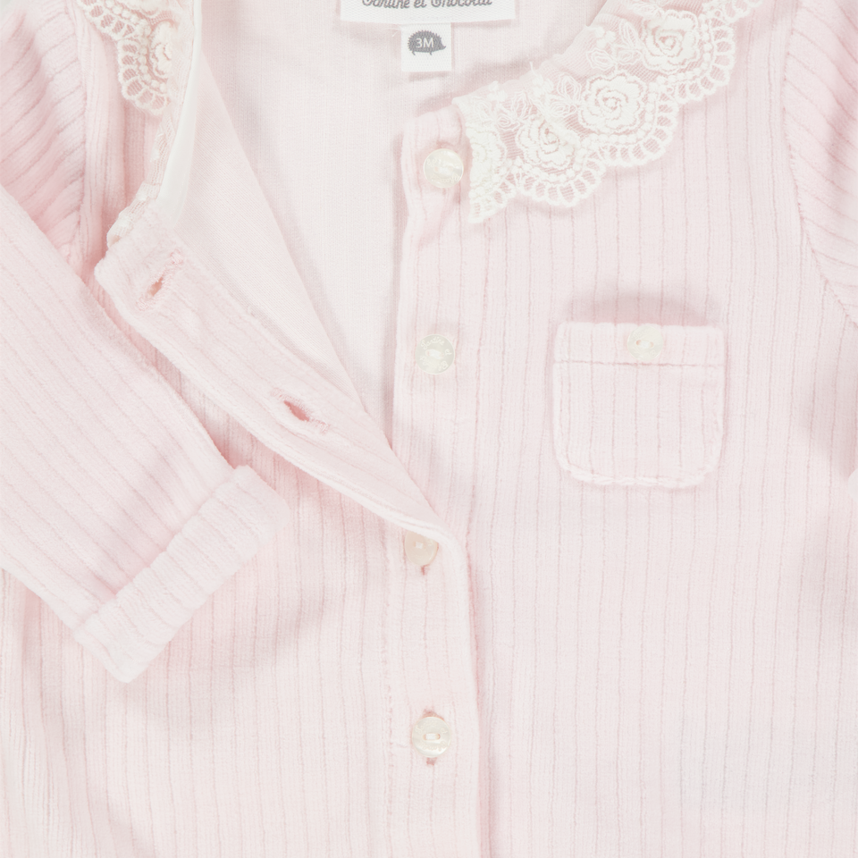 Tartine et Chocolat baby Ragazze Tuta in scatola Rosa Chiaro