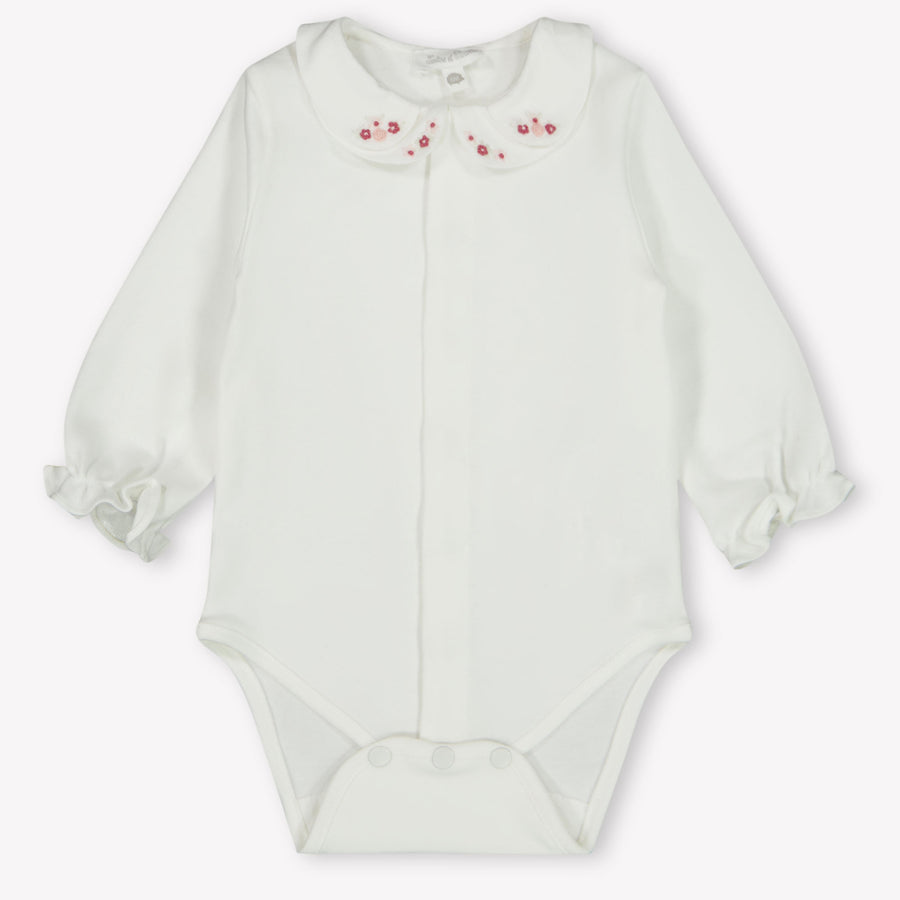 Tartine et chocolaat bébé Filles Romper en blanc