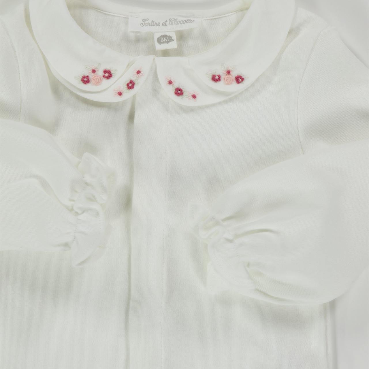 Tartine et chocolaat bébé Filles Romper en blanc