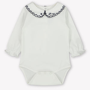 Tartine et chocolaat bébé Filles Romper en blanc