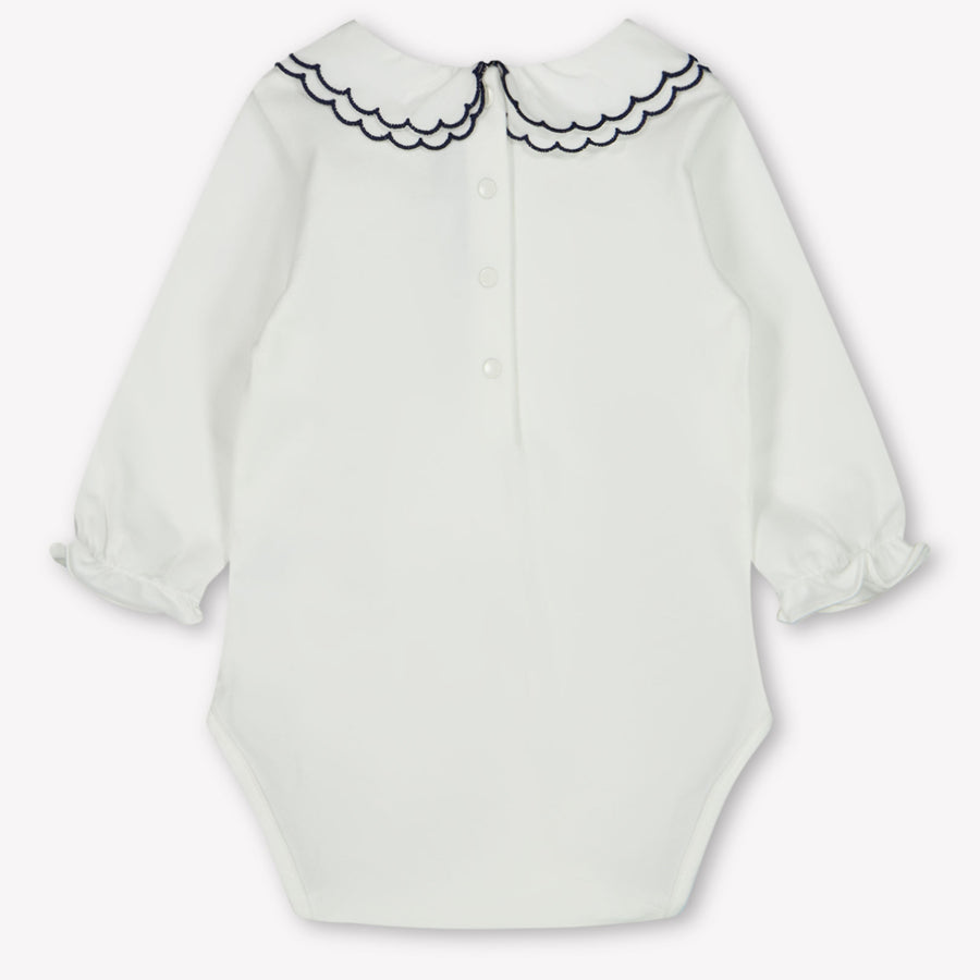 Tartine et chocolaat bébé Filles Romper en blanc