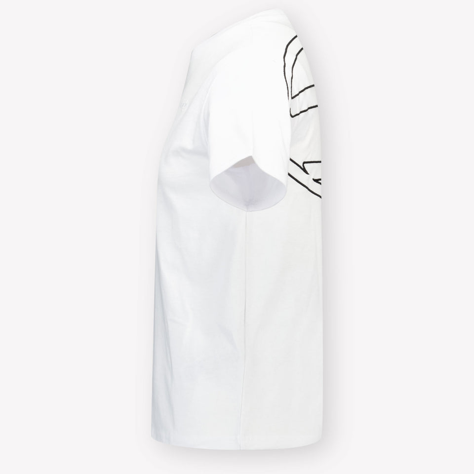 Diesel Kinder Jongens T-Shirt In Wit