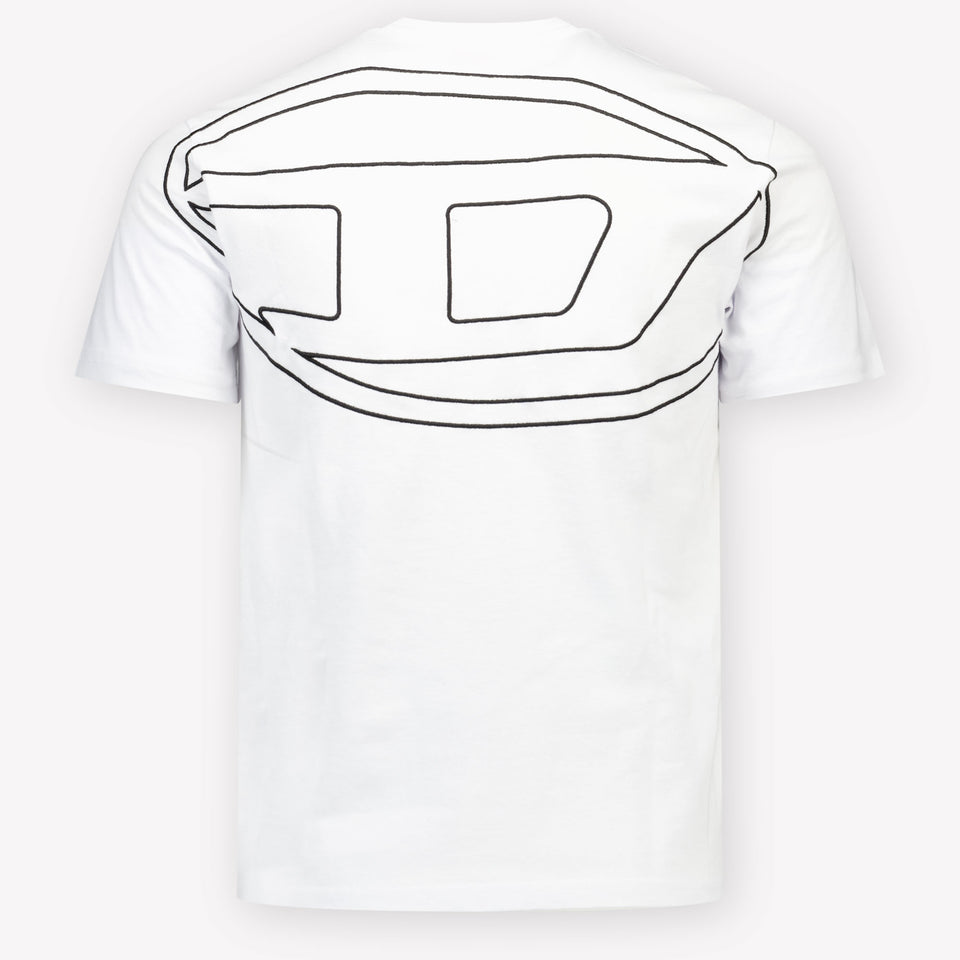 Diesel Kinder Jongens T-Shirt In Wit