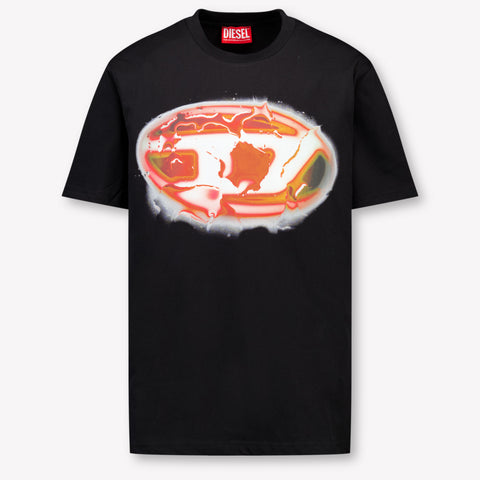 Diesel Kids Boys  T-Shirt Black