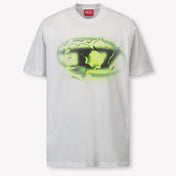 Diesel Kinder Jungen T-Shirt Weiß