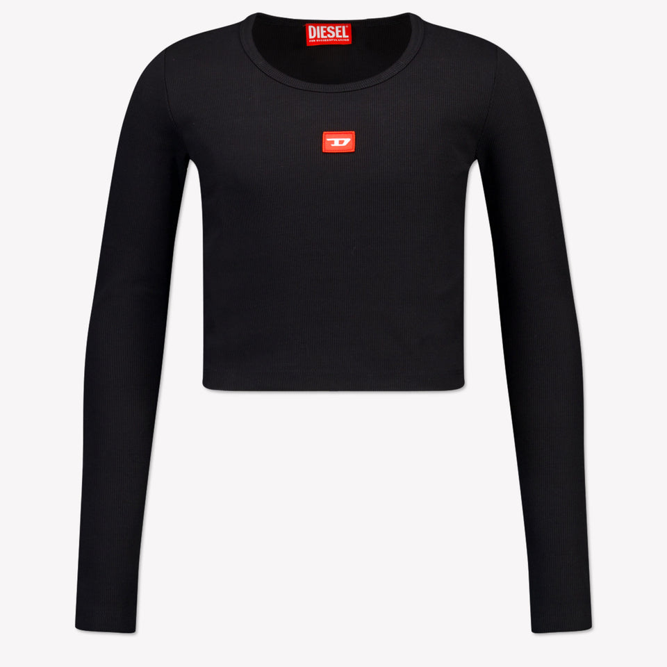 Diesel Niño Chicas Camiseta en Negro