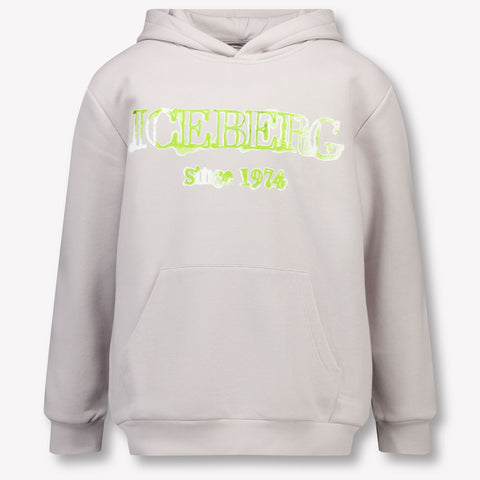 Iceberg Ragazzo Ragazzi Maglione in Grigio Chiaro