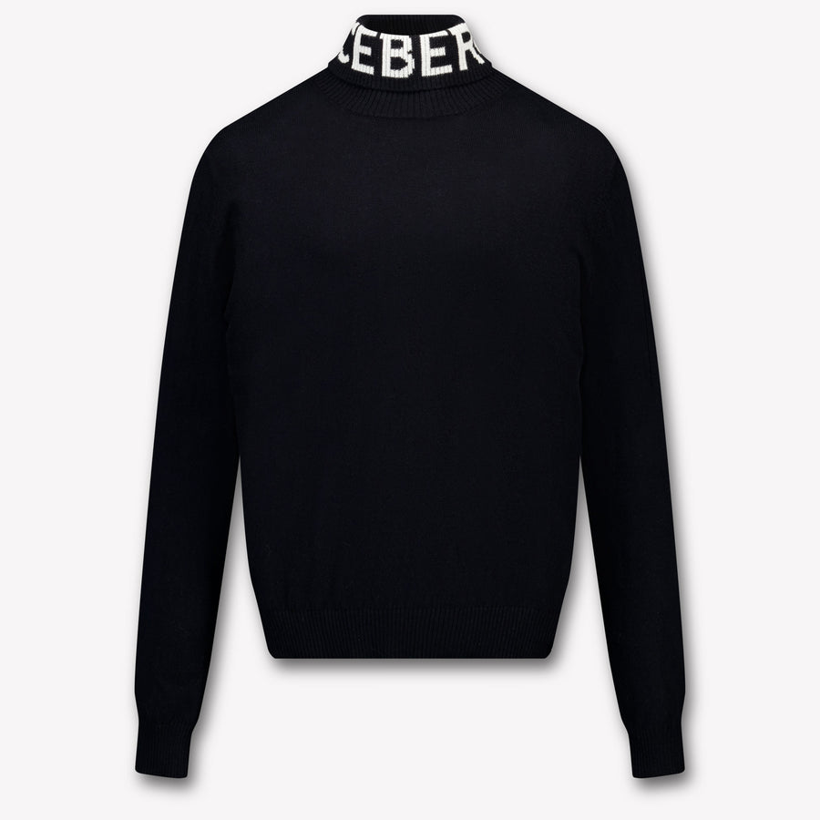 Iceberg Ragazzo Ragazzi Maglione in Nero