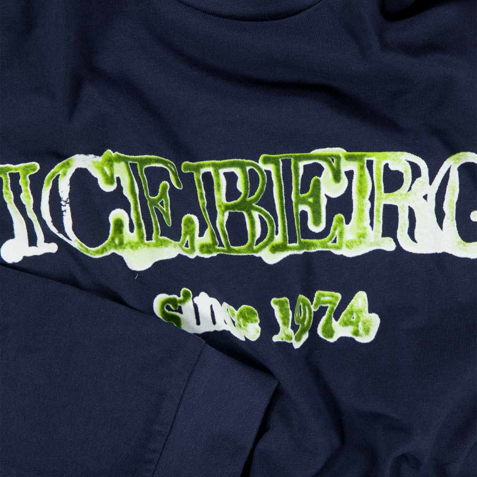 Iceberg Enfant Garçons T-shirt Navy