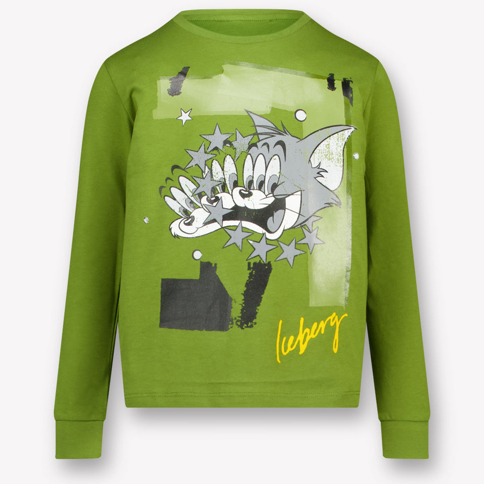 Iceberg Niño Chicos Camiseta en Verde