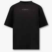 Iceberg Niño Chicos Camiseta en Negro