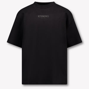 Iceberg Enfant Garçons T-shirt Noir