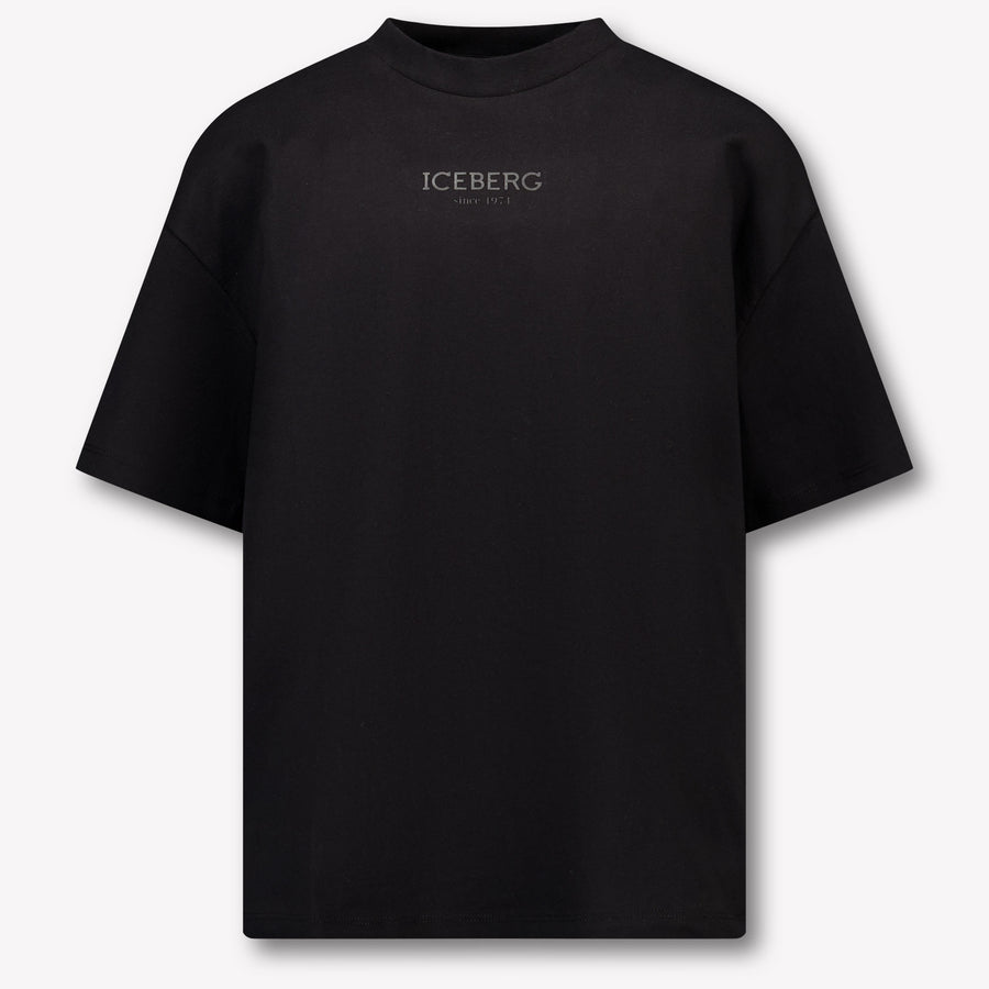 Iceberg Enfant Garçons T-shirt Noir