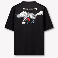 Iceberg Enfant Garçons T-shirt Noir