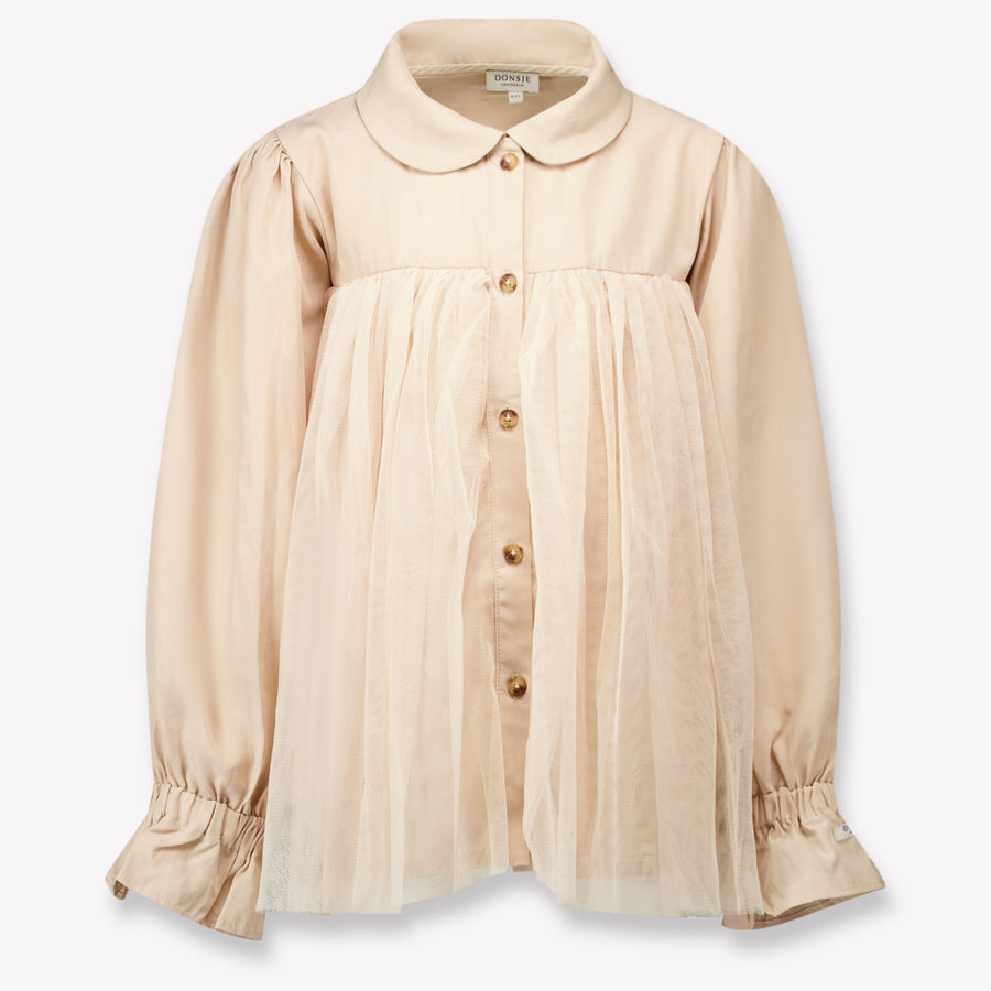 Donsje Amsterdam Kinder Filles Chemisier Beige Clair