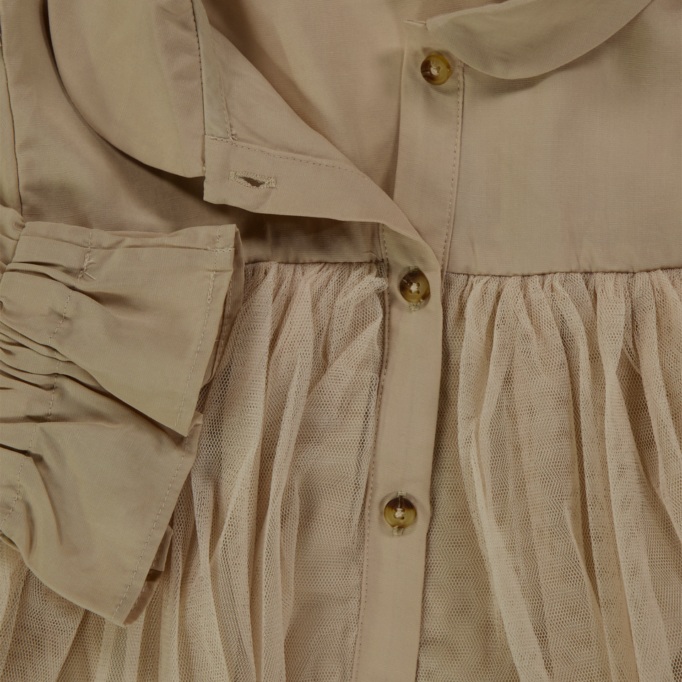 Donsje Amsterdam Kinder Filles Chemisier Beige Clair