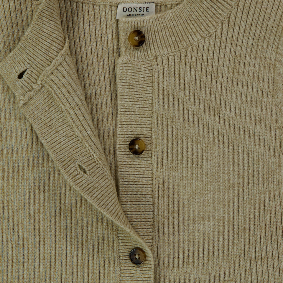 Donsje Amsterdam Kids Girls Vest  Sand