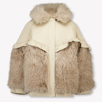 Donsje Amsterdam Kinder Filles Vestes en fausse fourrure Beige