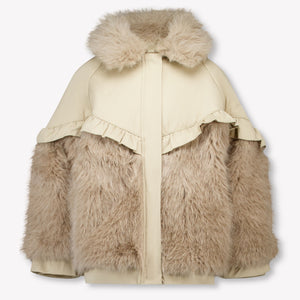 Donsje Amsterdam Kinder Filles Vestes en fausse fourrure Beige