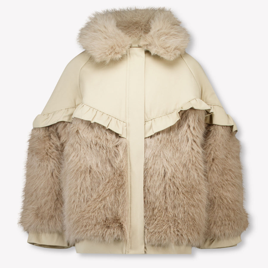 Donsje Amsterdam Kinder Filles Vestes en fausse fourrure Beige