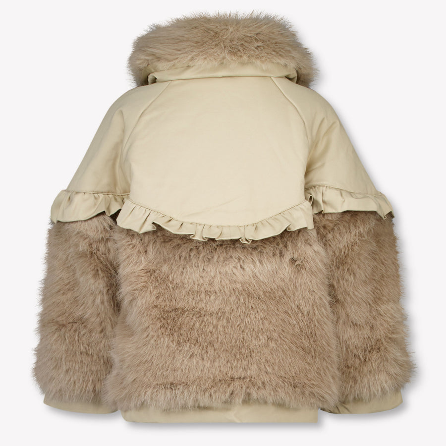 Donsje Amsterdam Kinder Filles Vestes en fausse fourrure Beige