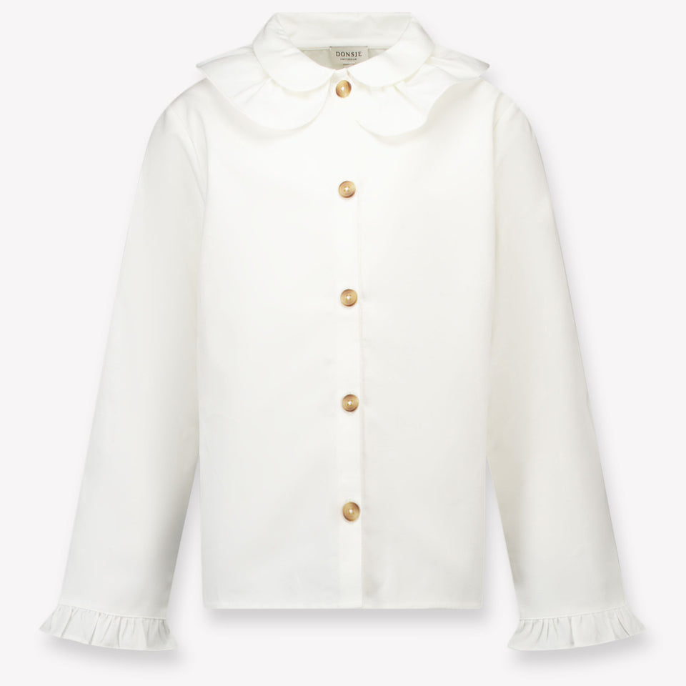 Donsje Amsterdam Kinder Filles Blouse en blanc