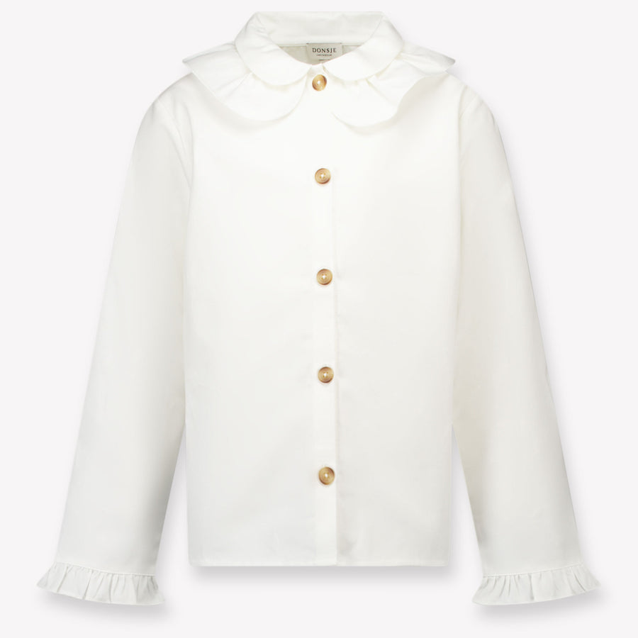 Donsje Amsterdam Kinder Filles Blouse en blanc